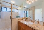 The fully remodeled master bathroom has everything you need to melt into your dream vacation